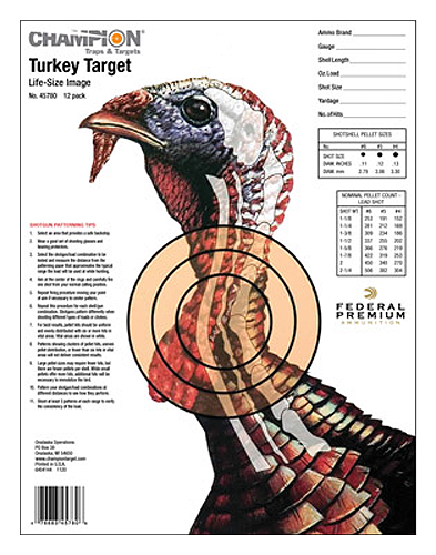 Champion Life-Size Turkey Sight-In Shooting Targets | Cabela's